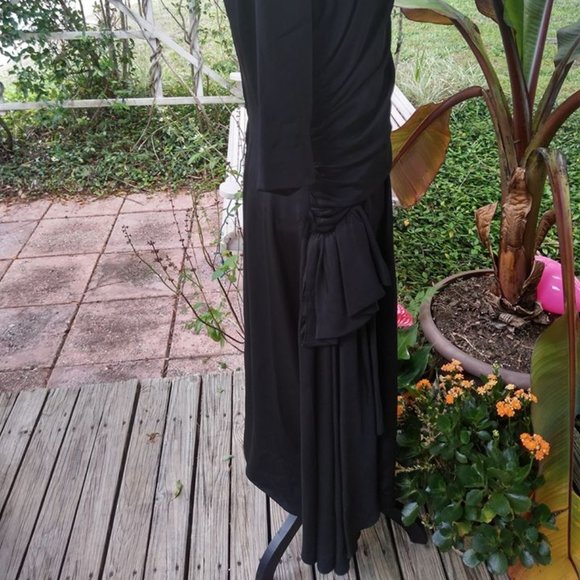 Howard Greer Sz 14 Vtg Cocktail Dress Ruching - Picture 6 of 7